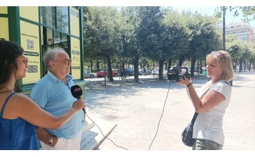 La Tv nazione SLOVENA all' InfoPoint DUC Trani 