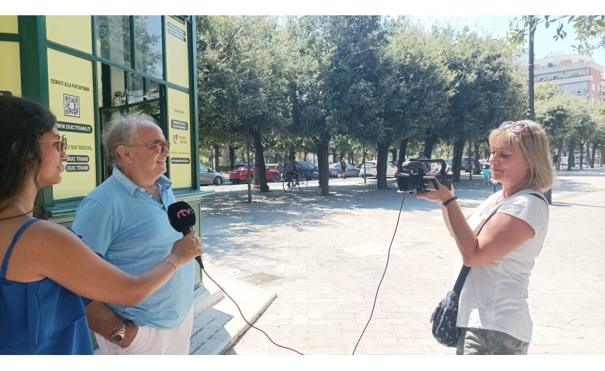 La Tv nazione SLOVENA all' InfoPoint DUC Trani 