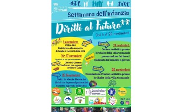 Dal 10 al 26 novembre 2023 Settimana dell'Infanzia. Qui il programma