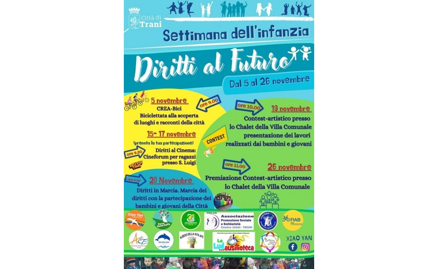 Dal 10 al 26 novembre 2023 Settimana dell'Infanzia. Qui il programma